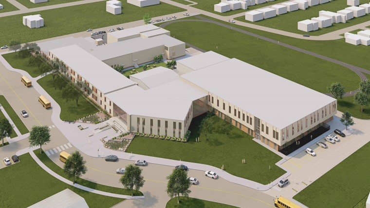Forest Oak MS Exterior Aerior View (Concept Not Final)